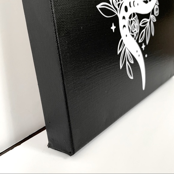 Handmade Gothic Snake & Roses Canvas - Picture 4 of 8